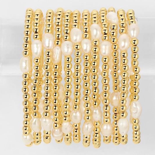 4mm Stretch Pearl Bracelets