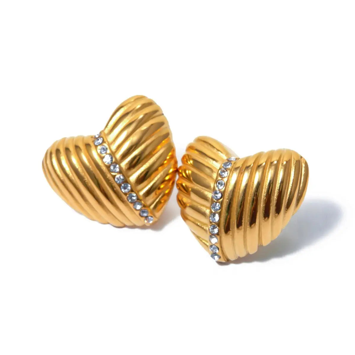 Shine Connects Us Heart Earrings