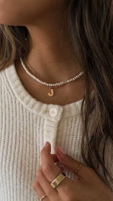 The Golden Hour Pearl Necklace