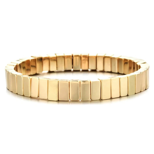 Gold Tile Bracelet