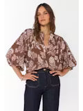 Brown Floral Harlan Blouse