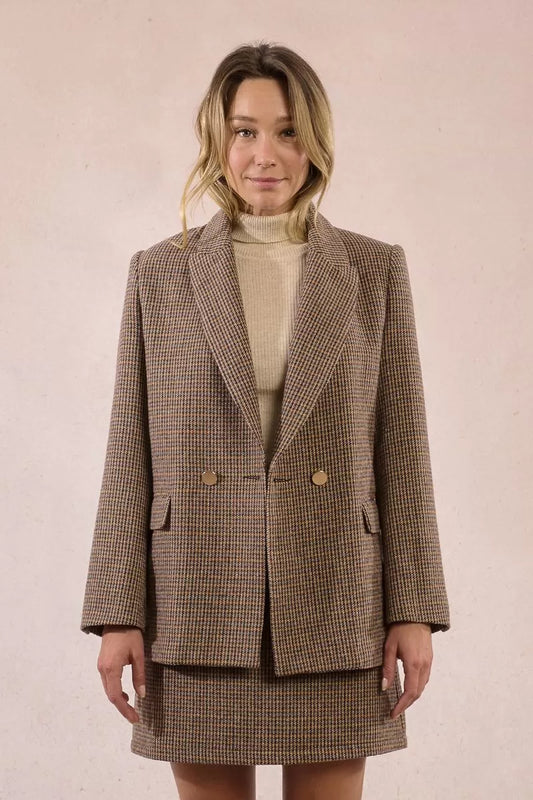 Houndstooth Blazer Jacket