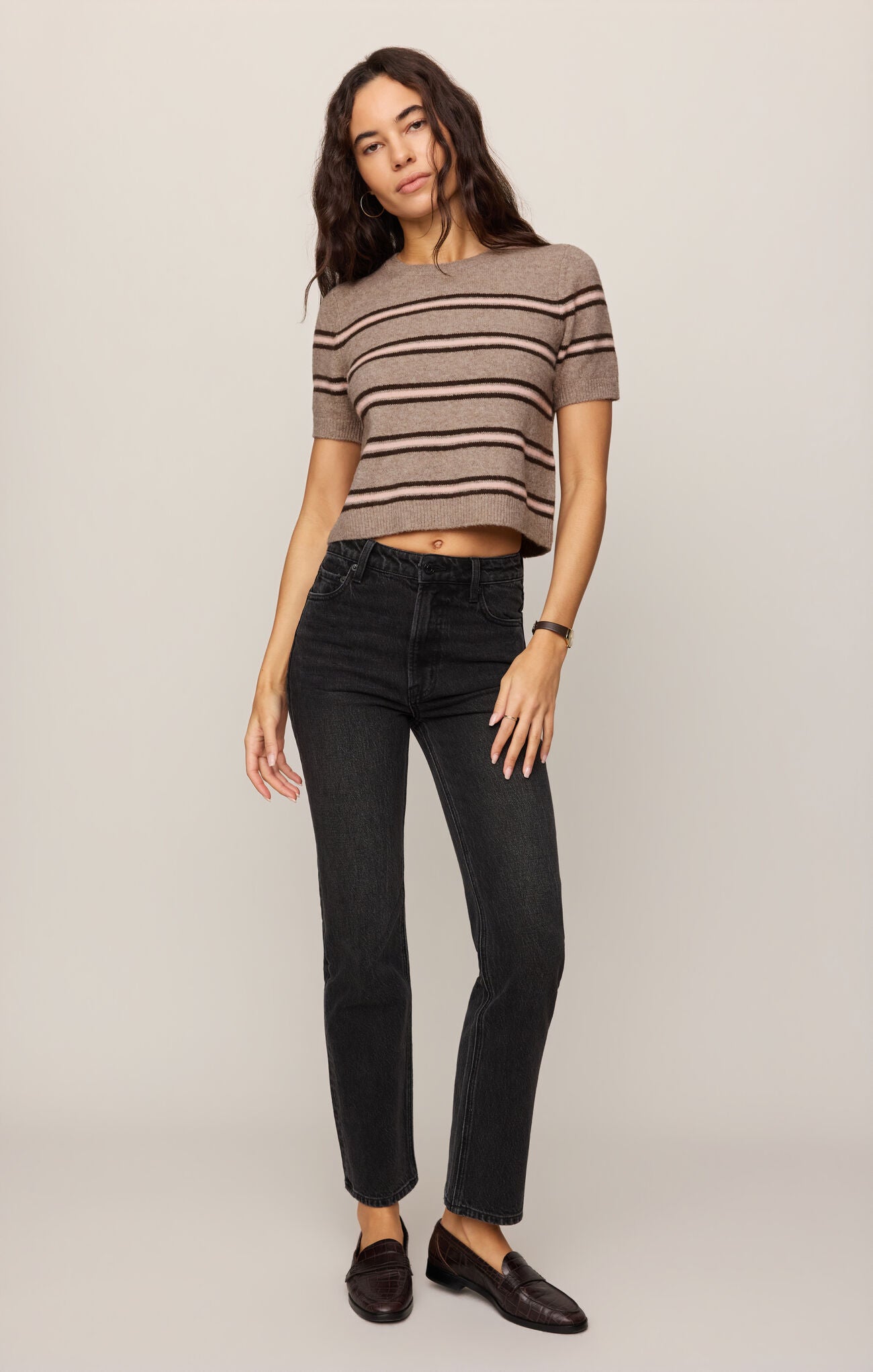 Heather Ash Gatewood Stripe Sweater