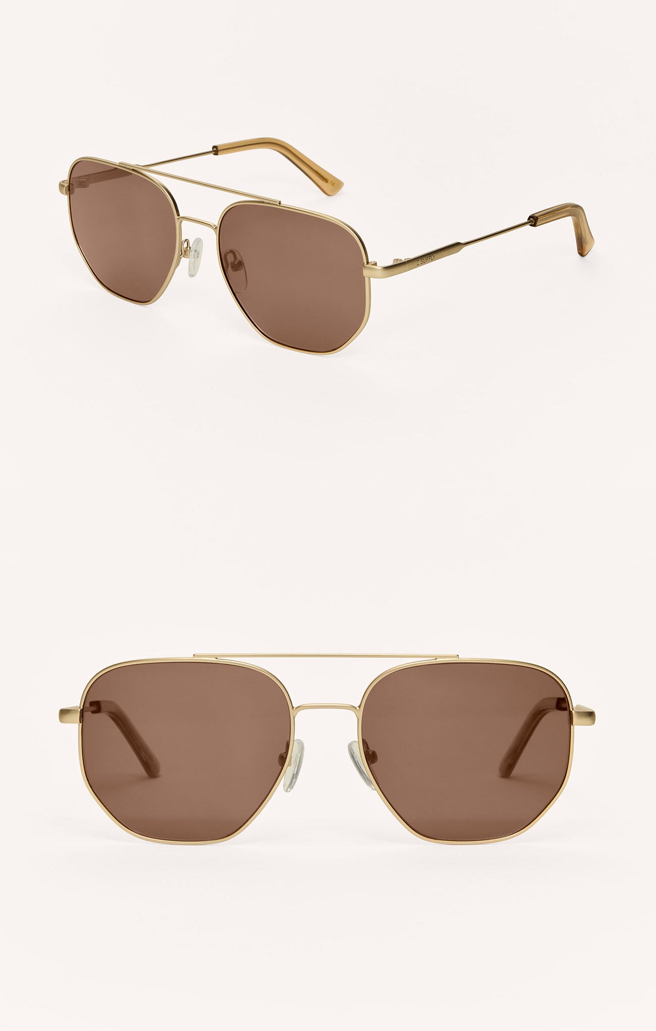 Highway Gold Brown Sunglasses