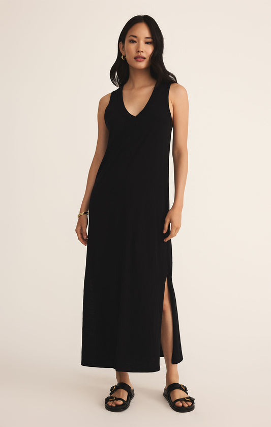 BLACK PALISADES MIDI DRESS