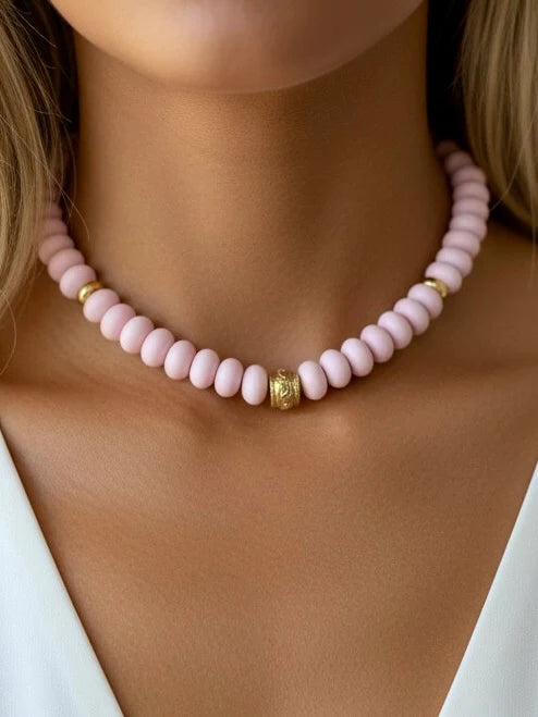 Pink Beaded Necklace