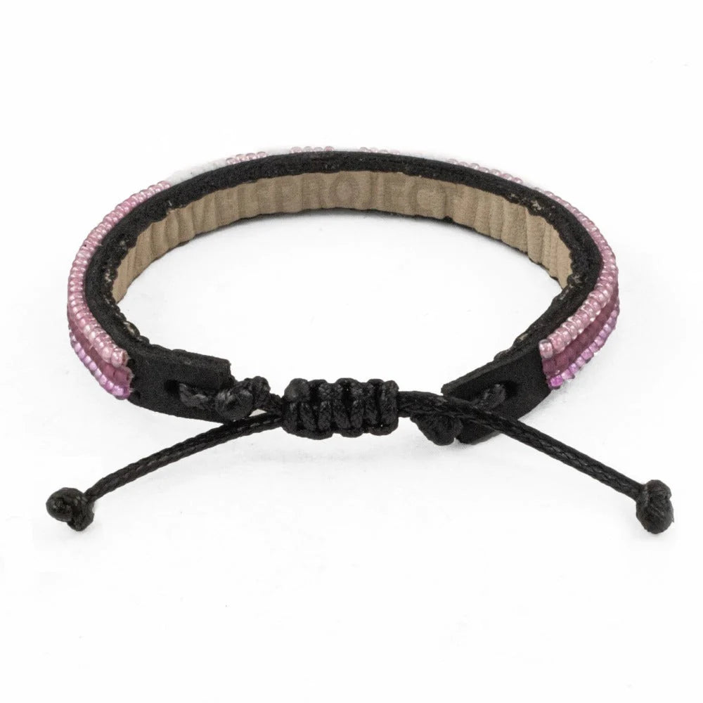 Skinny Ombre Love Bracelet - Pink Power