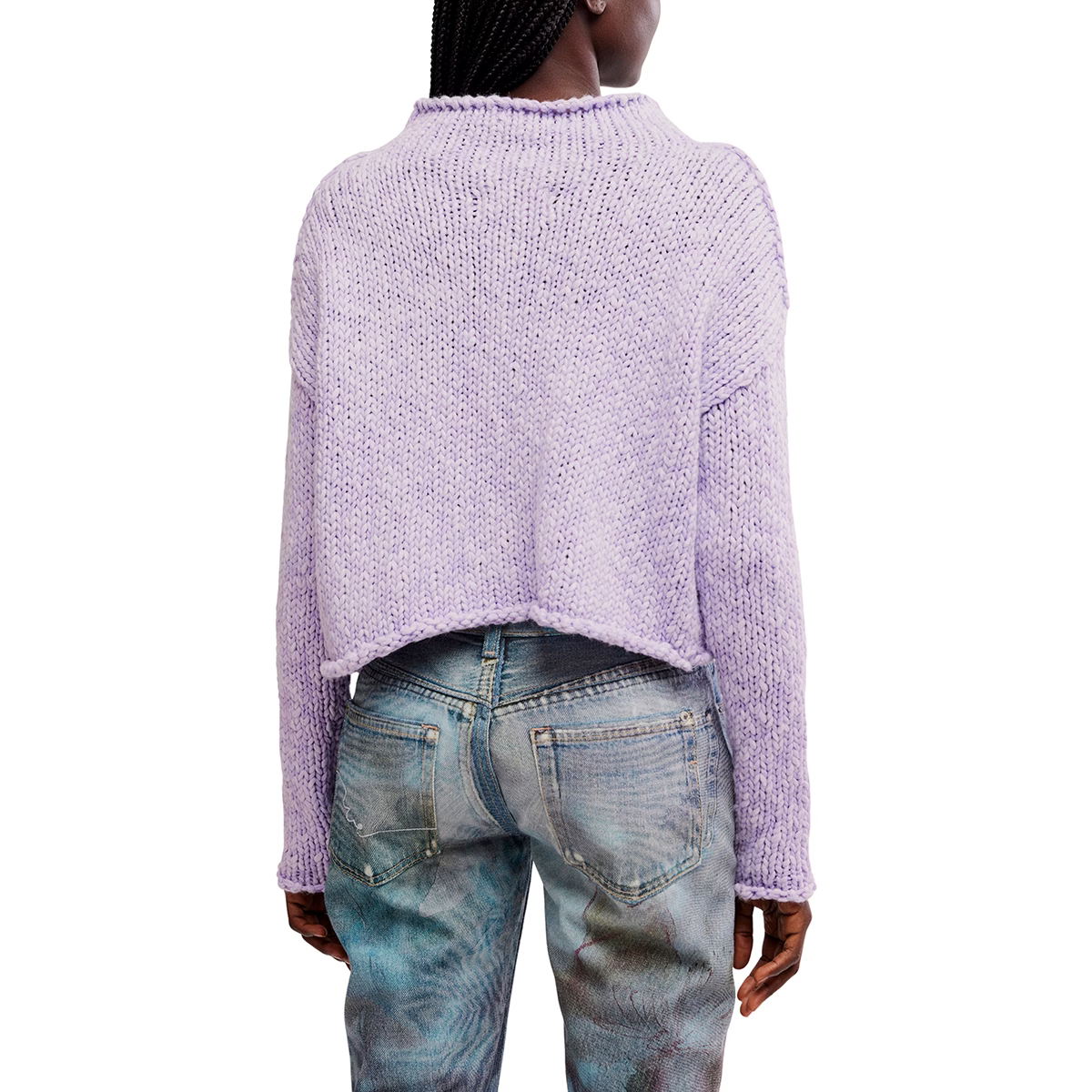 Purple Opal Rollneck Sweater
