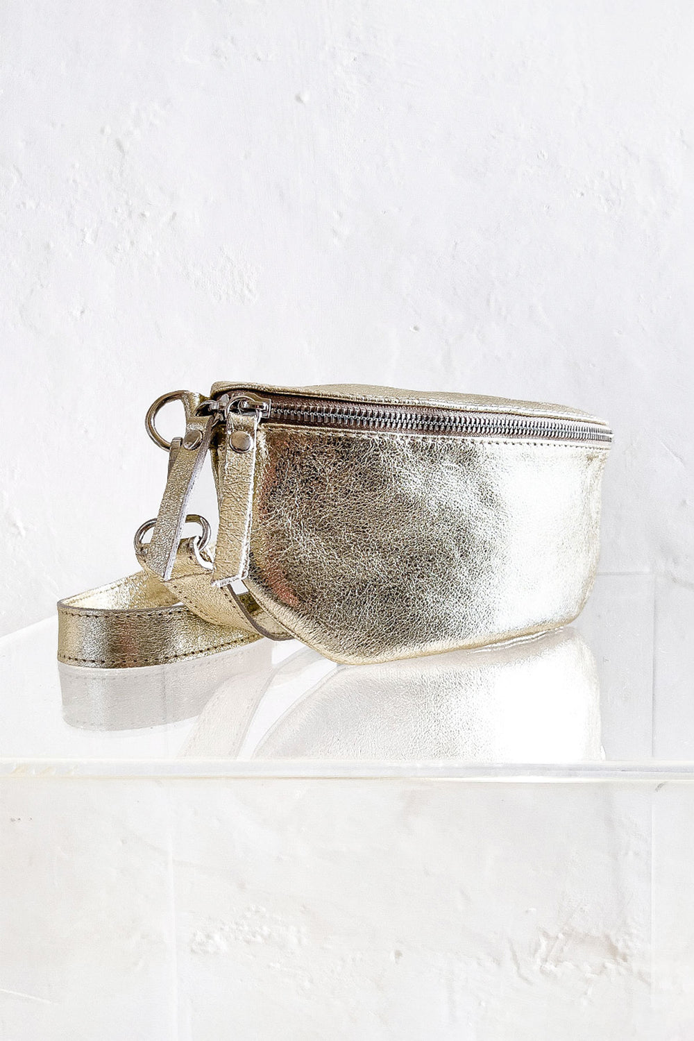 Gold Shelly Crossbody
