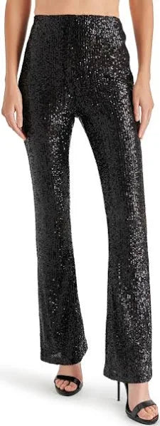 CITRINE SEQUIN BLACK PANT