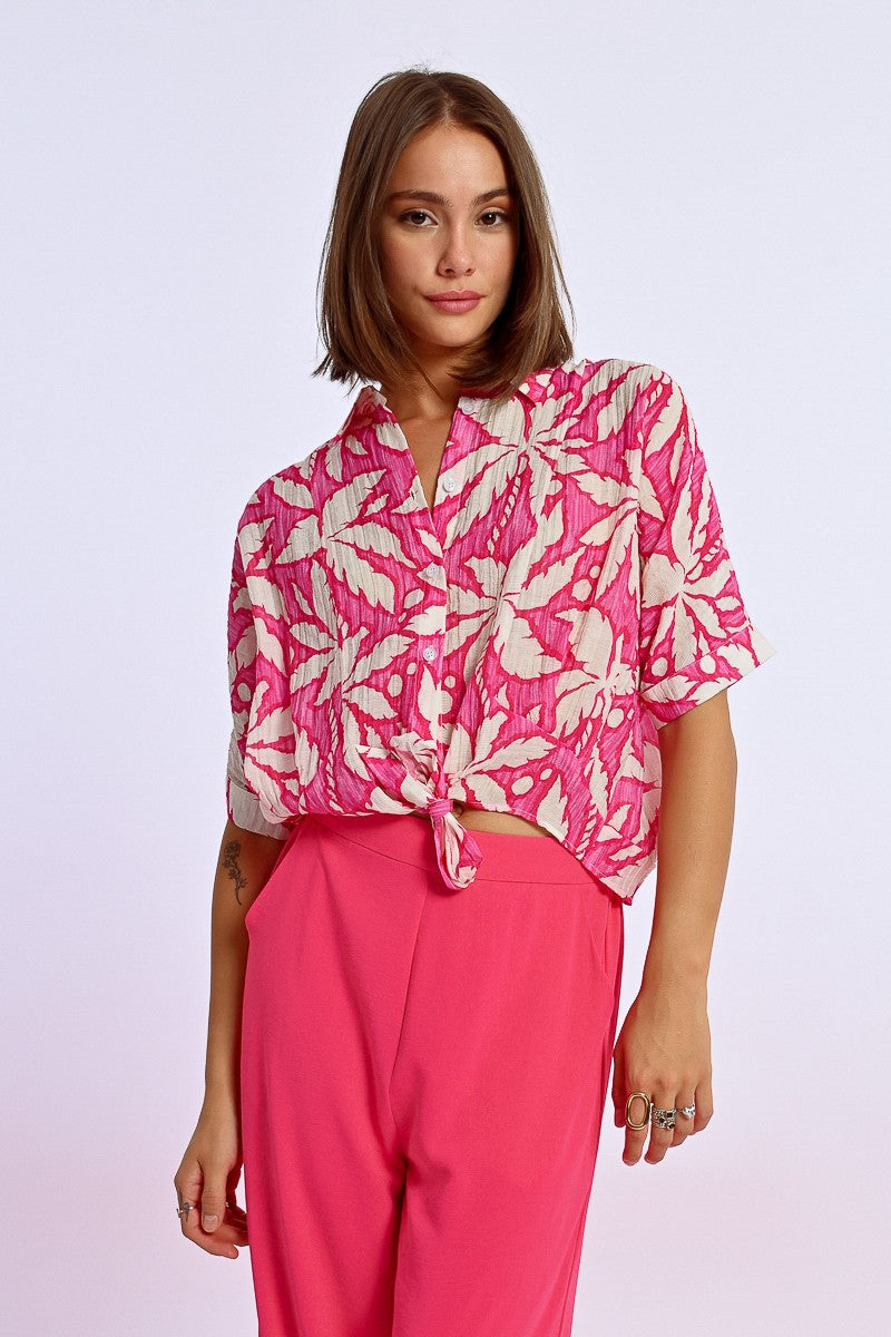 Pink Palm Tree Shirt
