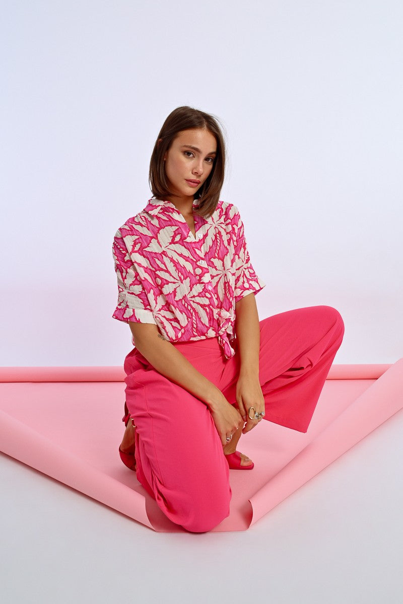 Pink Palm Tree Shirt