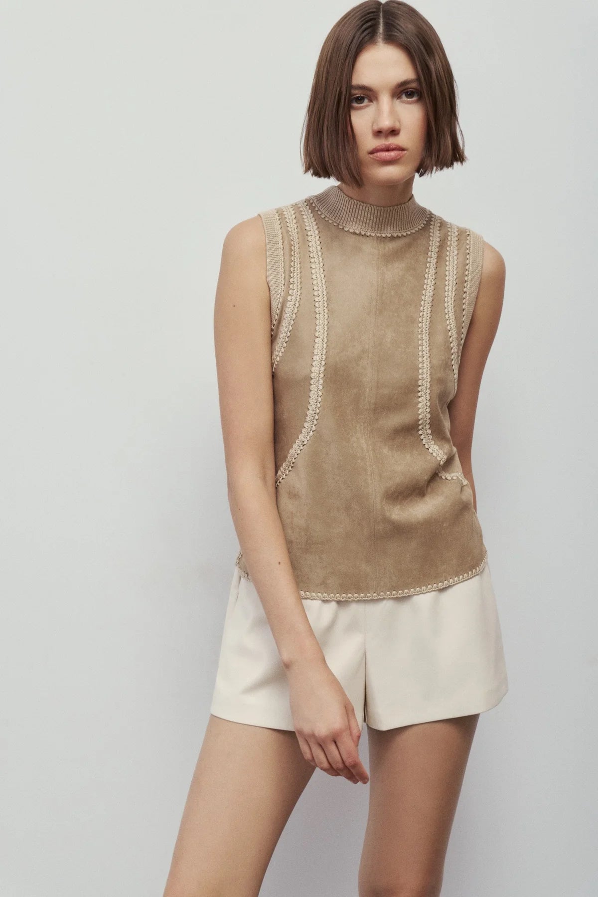 Chamois Sleeveless Solana Top