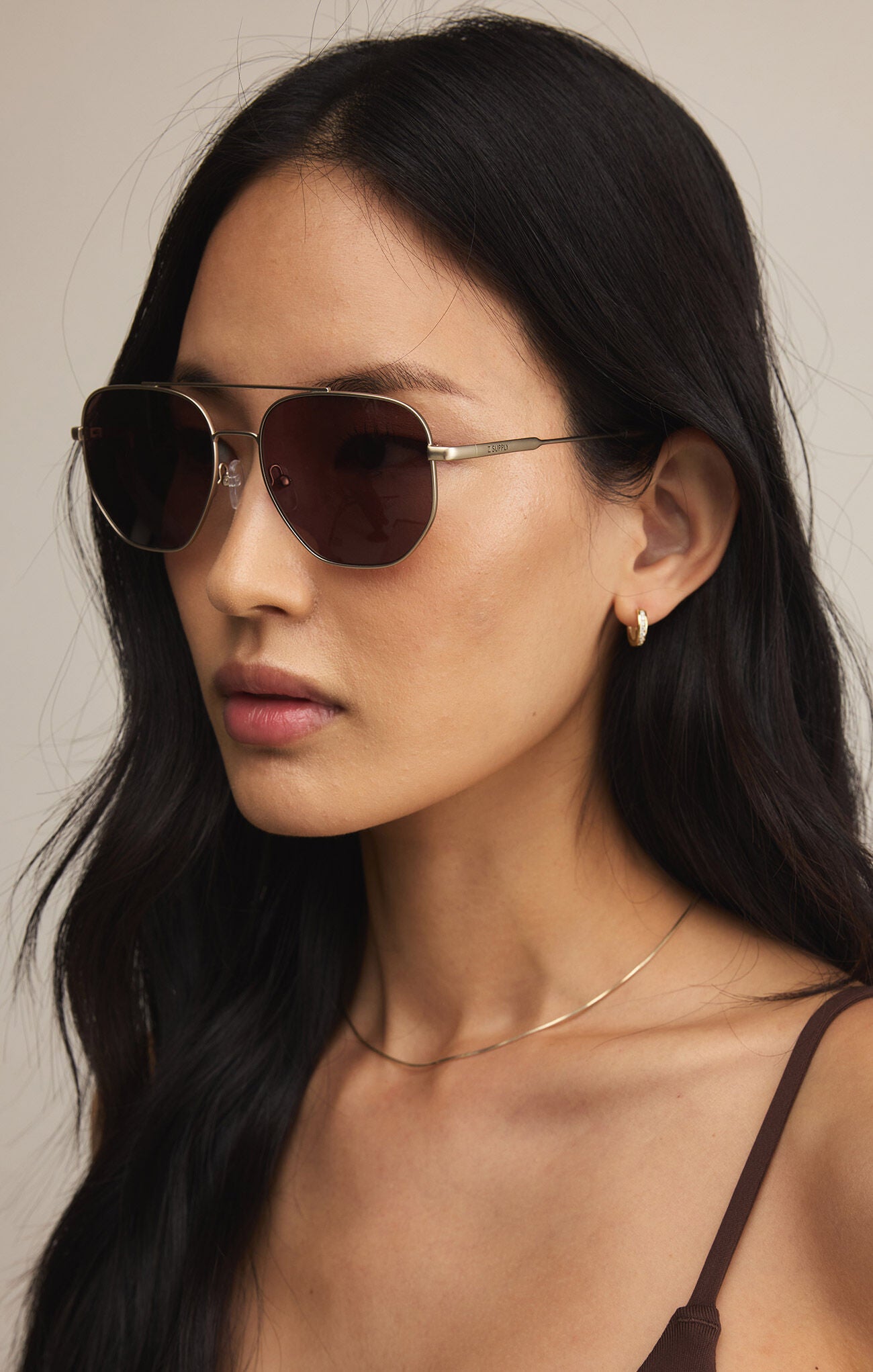 Highway Gold Brown Sunglasses