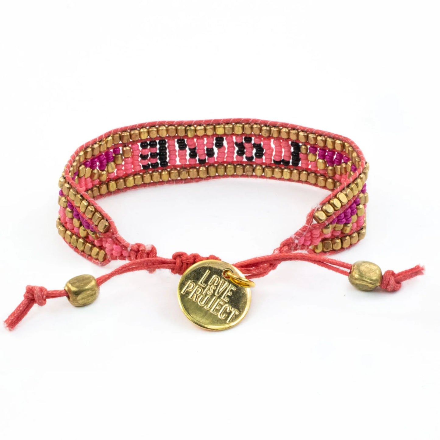 Taj Love Bracelet - Pink and Black