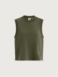 Shea Sleeveless Tank - Thyme