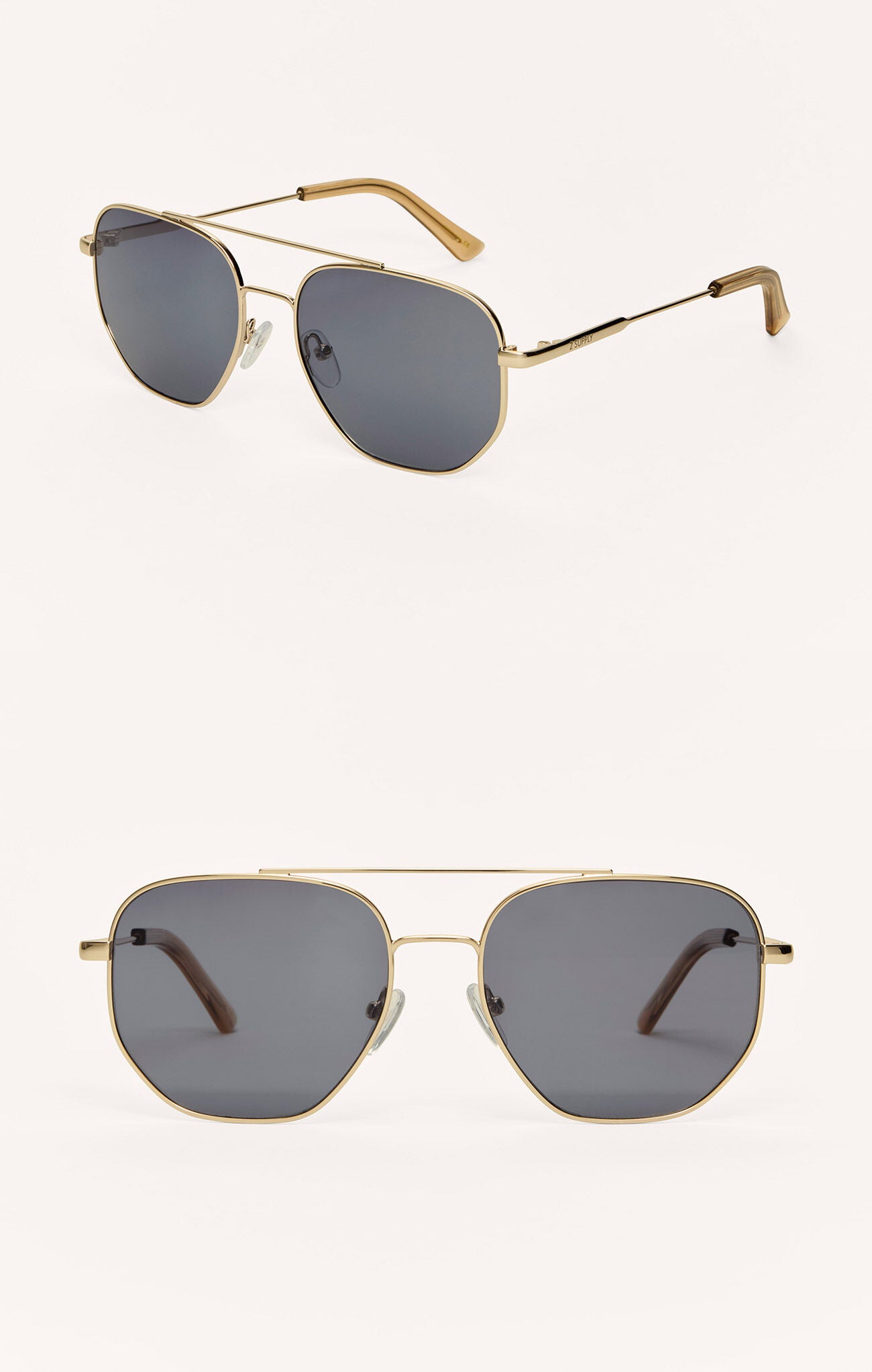 Highway Gold Grey Sunglasses