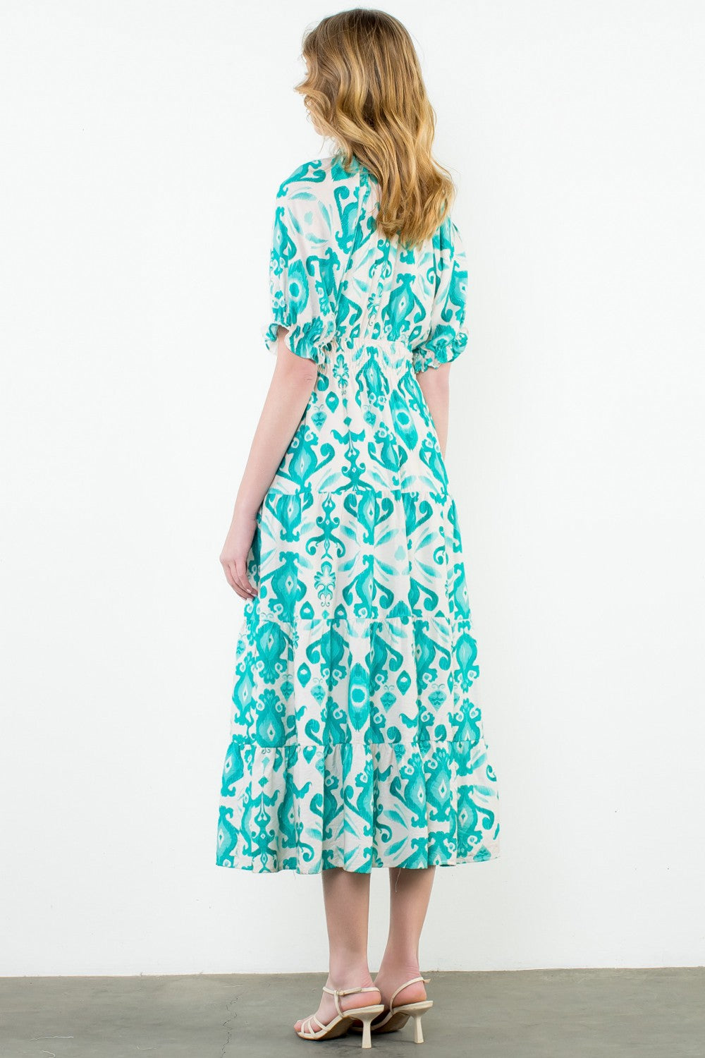 Green Floral Maxi Dress