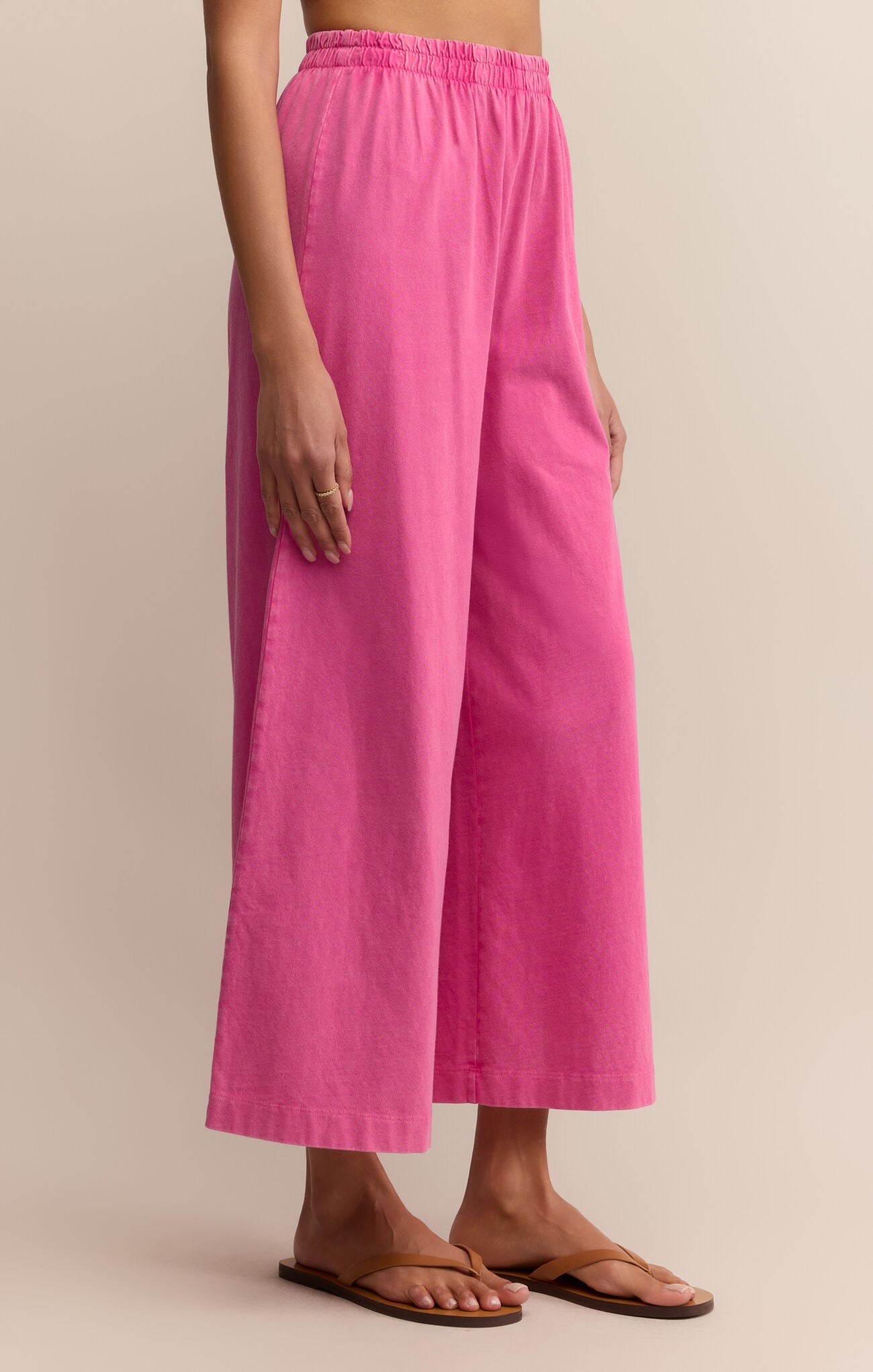 Pink Scout Jersey Flare Pant