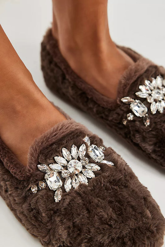 Mocha Slumber Party Loafer Slippers