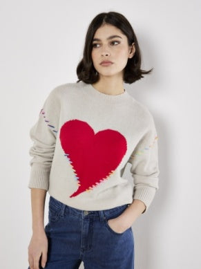 Big Heart and Neon Sweater