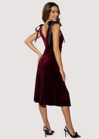 Burgundy Midi Dress