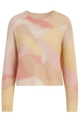 Peach Camo Sweater