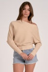 Sand Off Shoulder Sweater