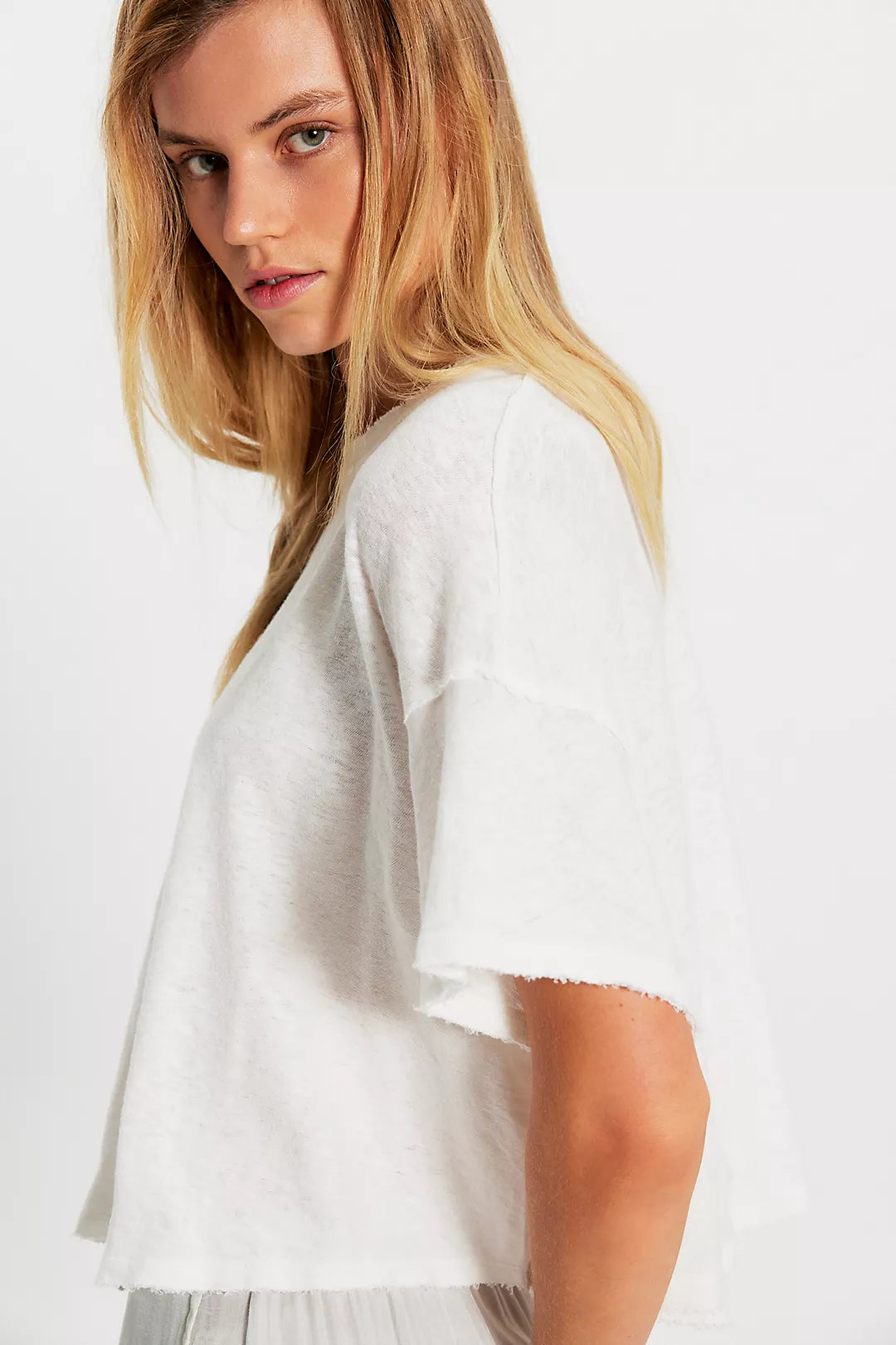 Whisper White Elsie Swing Tee
