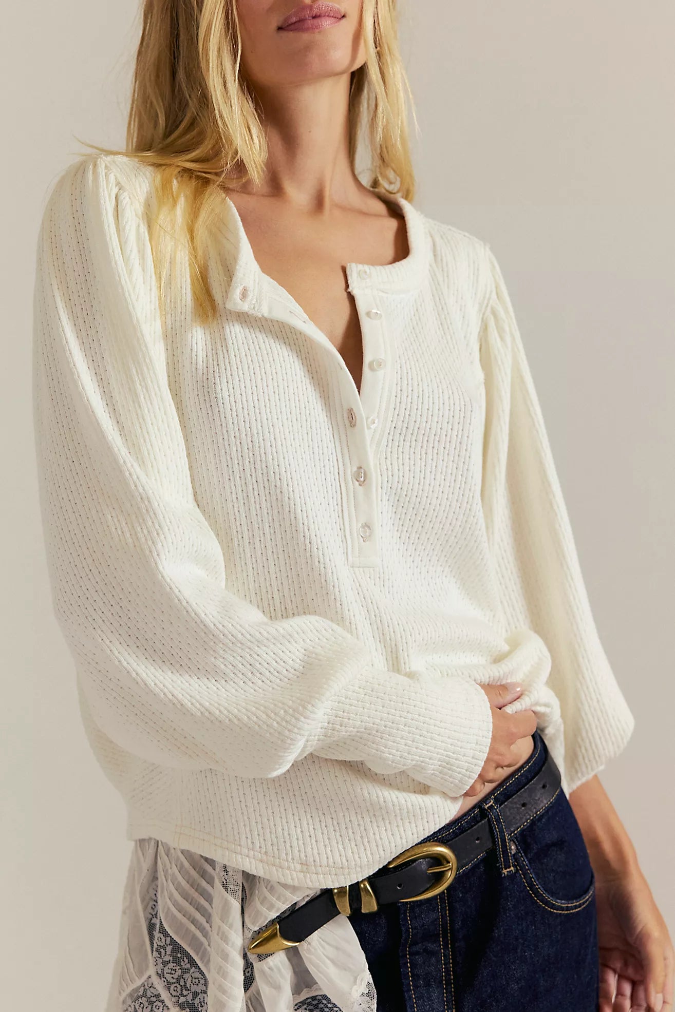 Ivory Quinn Knit Top