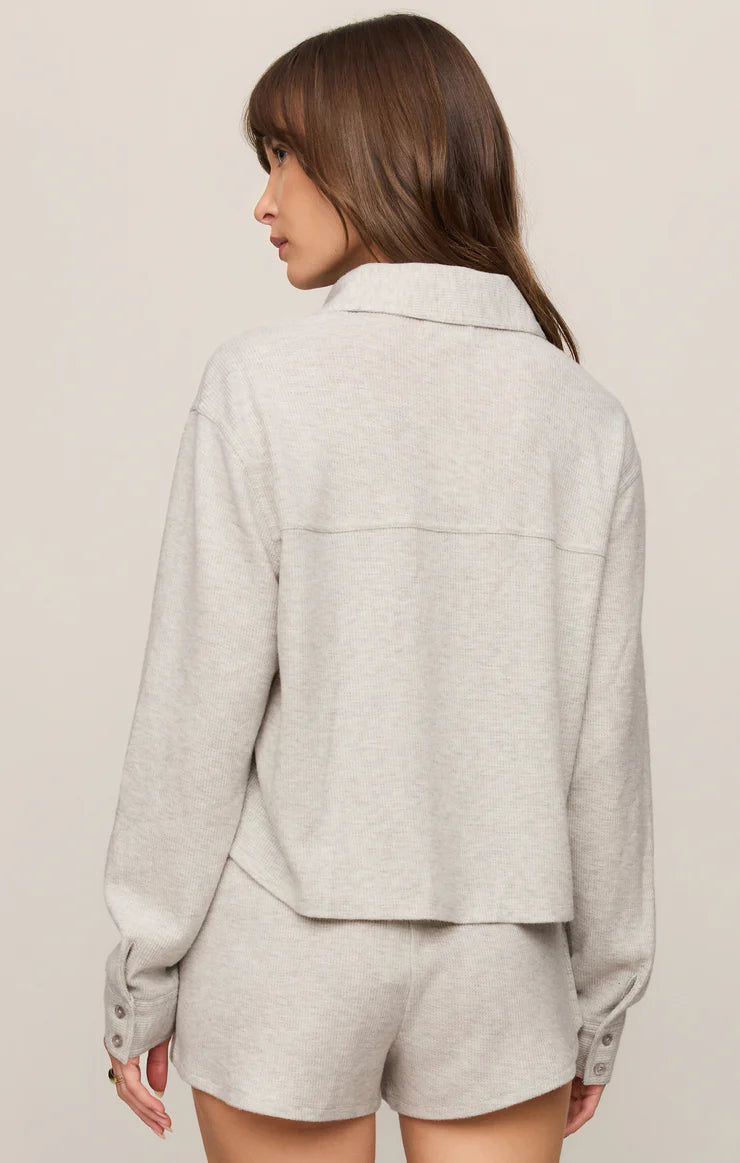 Feather Grey Waffle Shirt