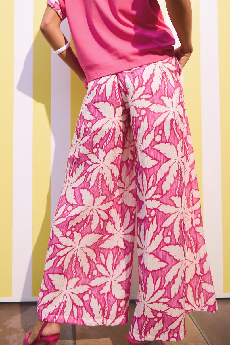 Pink Palm Tree Pants