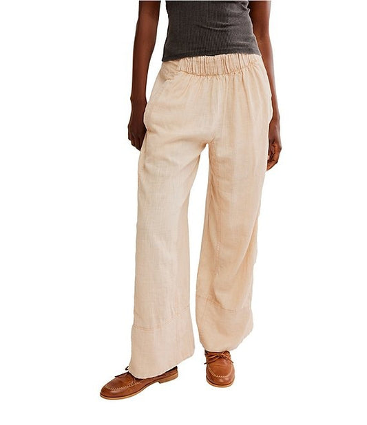 Days End Linen Pants - Sand Dollar