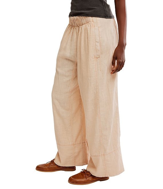 Days End Linen Pants - Sand Dollar