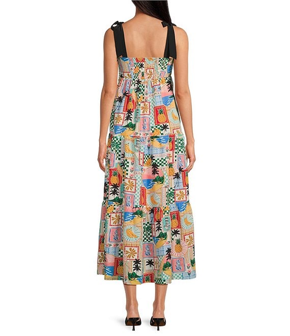 Printed Tiered Maxi Dress