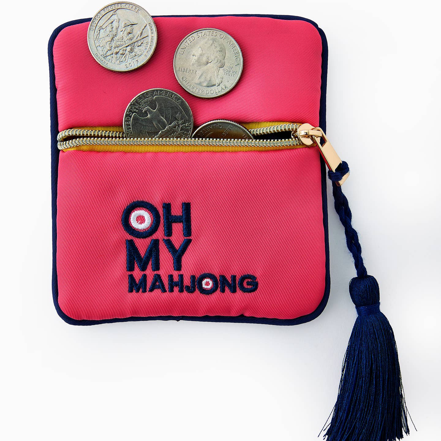 Pink Coin & Dice Bag