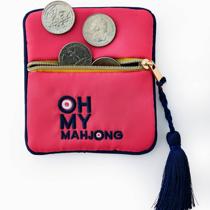 Pink Coin & Dice Bag