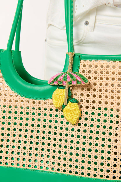 Lemon Umbrella Bag Charm