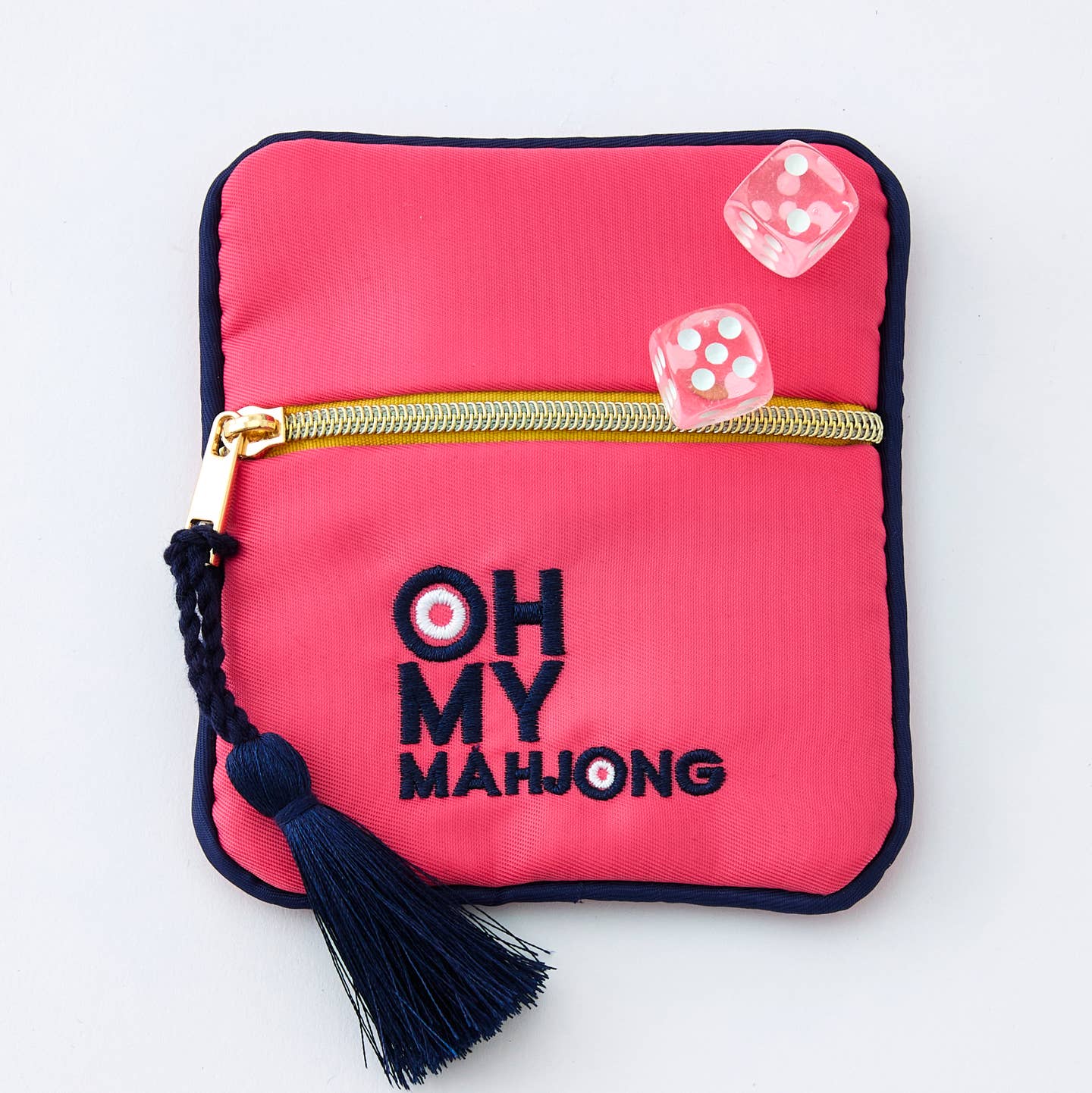 Pink Coin & Dice Bag