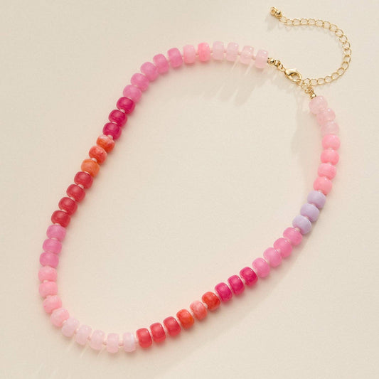 Pink Beaded Necklace