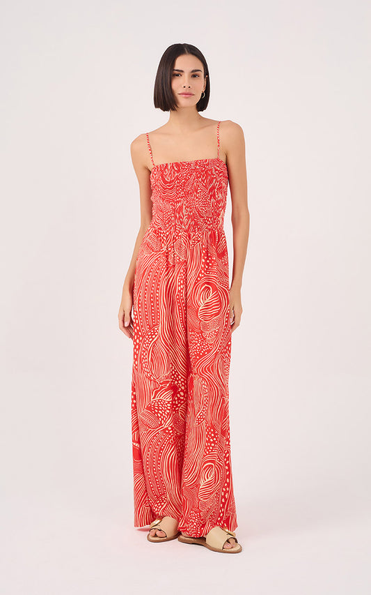 Lagoon Smocked Jumpsuit