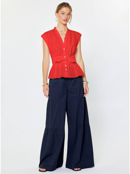 Red Bow Blouse