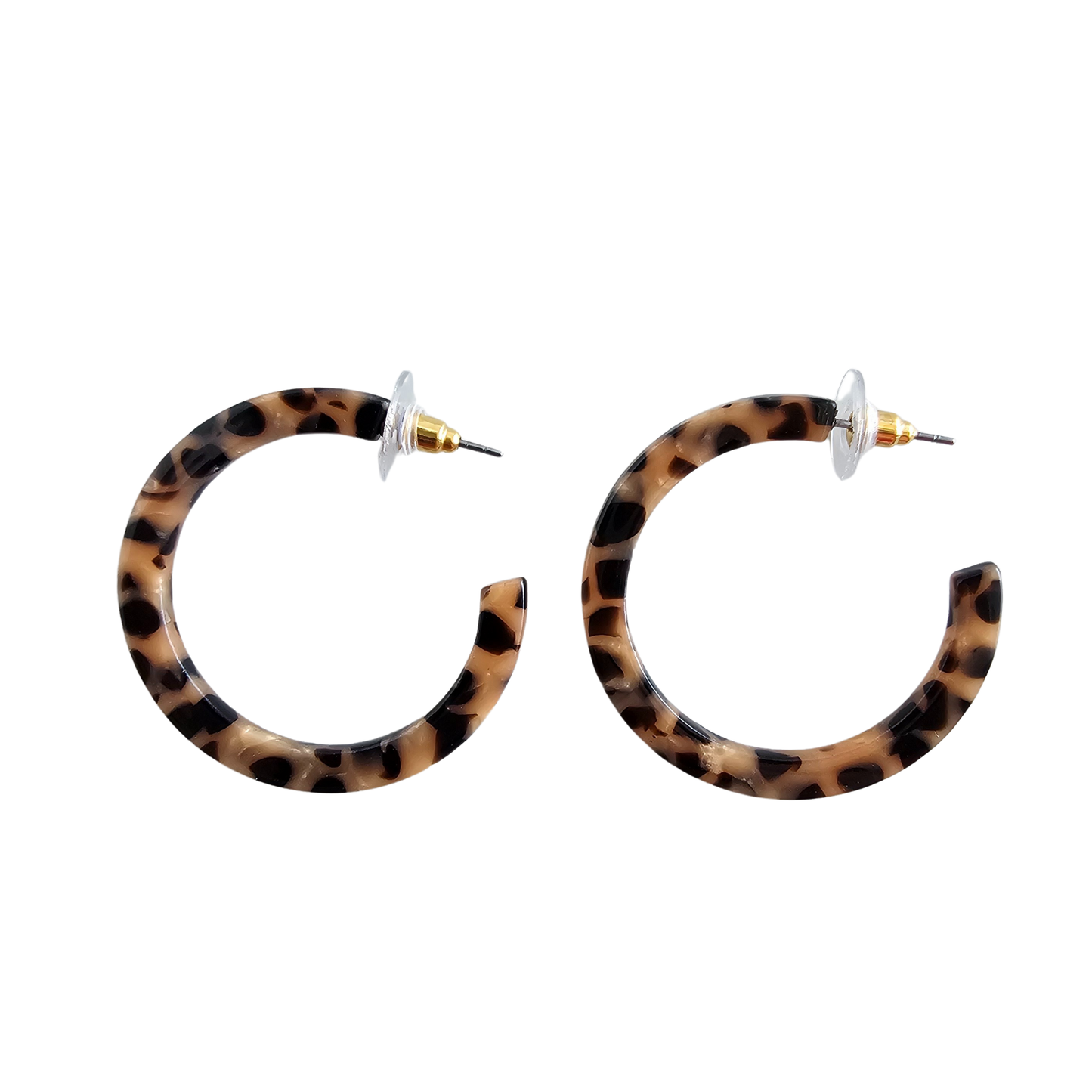 Tortoise Shell Hoops