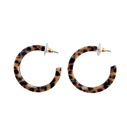 Tortoise Shell Hoops