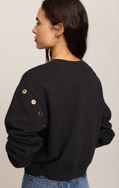 Black Axel Grommet Sweatshirt