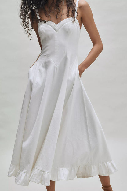 White Midi Dress
