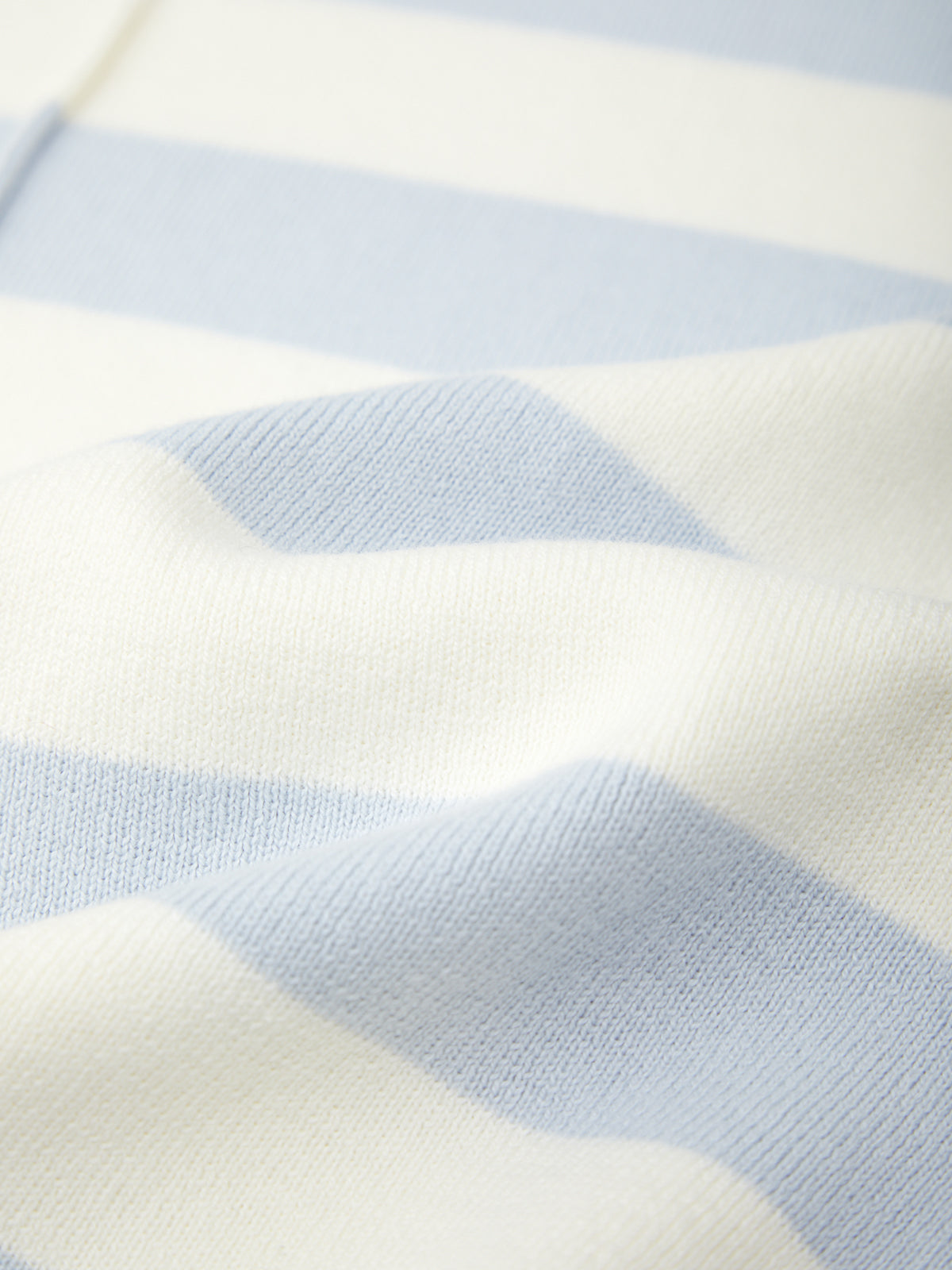 Blue and White Cotton Pullover