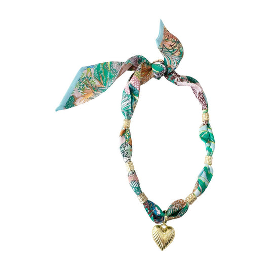 Turquoise Tahiti Scarf Necklace
