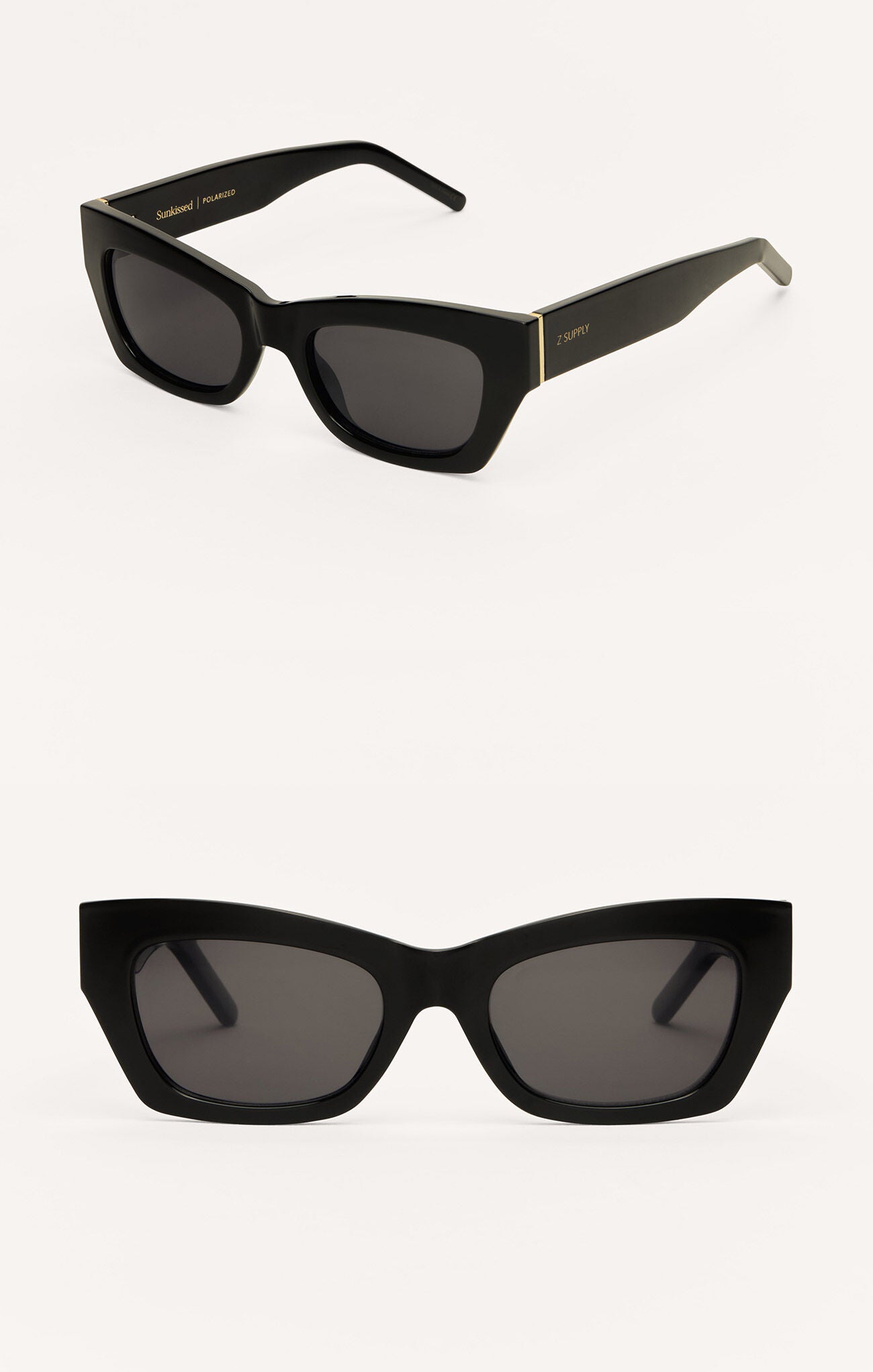 Sunkissed Polished Black-Grey Sunglasses