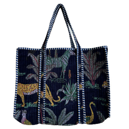 Madagascar Navy Tote